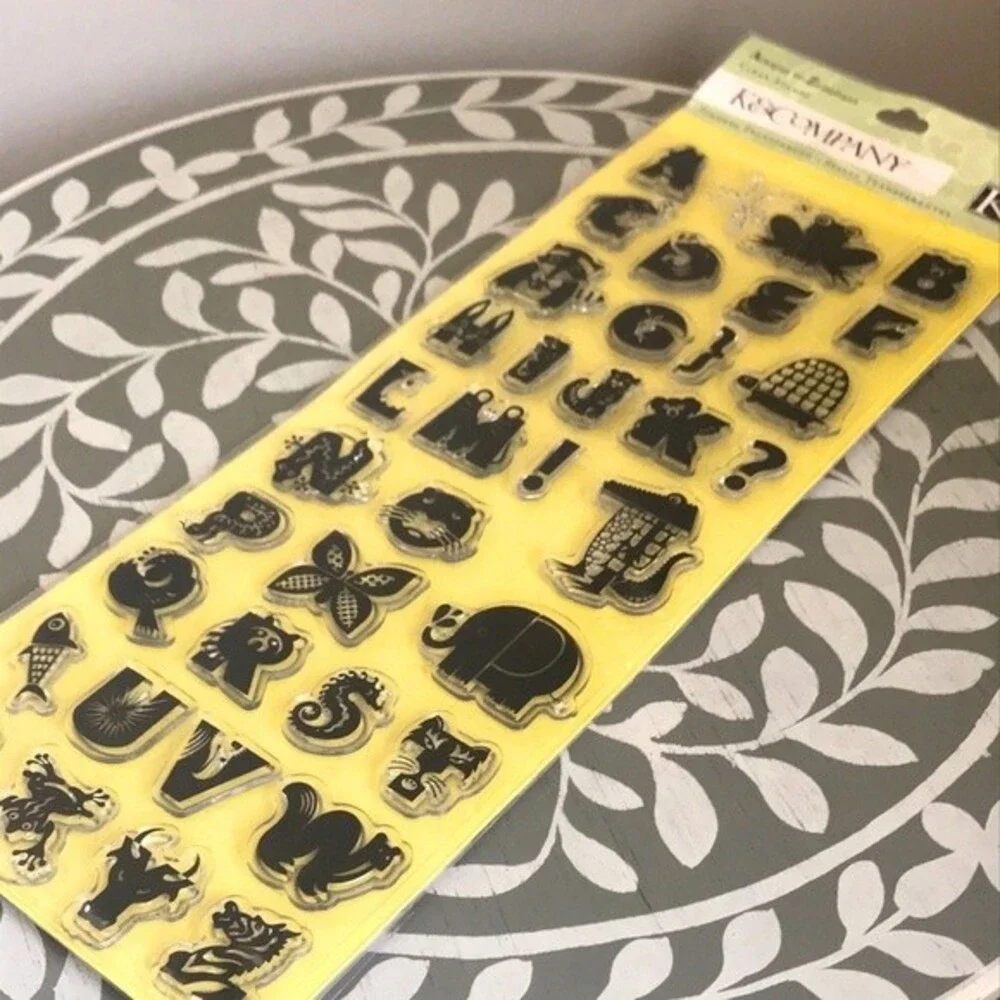 K&Company Alphabet Animals Clear Stamps by Jenn Ski NWT